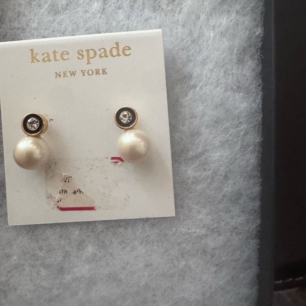 Kate Spade Gold and pearl Stud Earrings